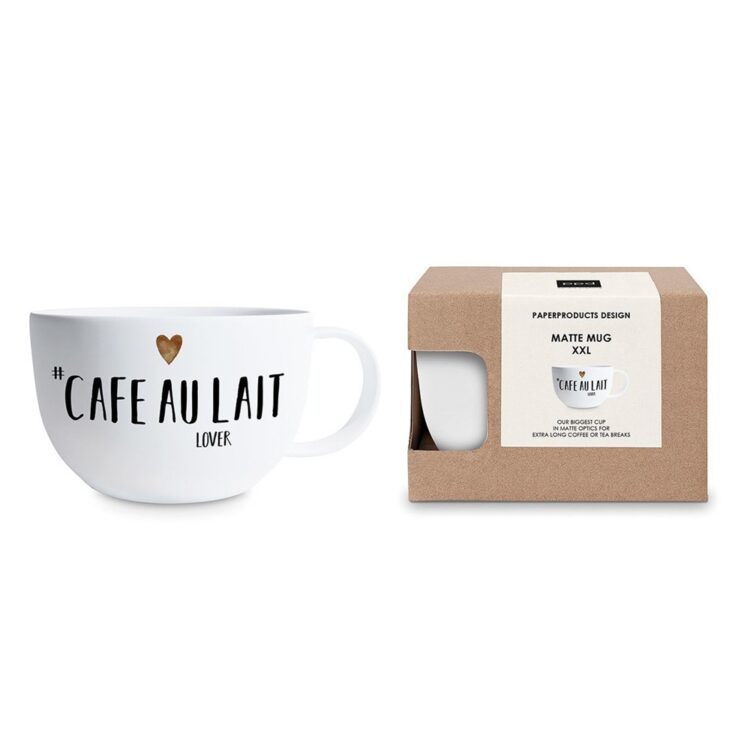 CAFE AU LAIT MUG XXL "LOVER MATTE"