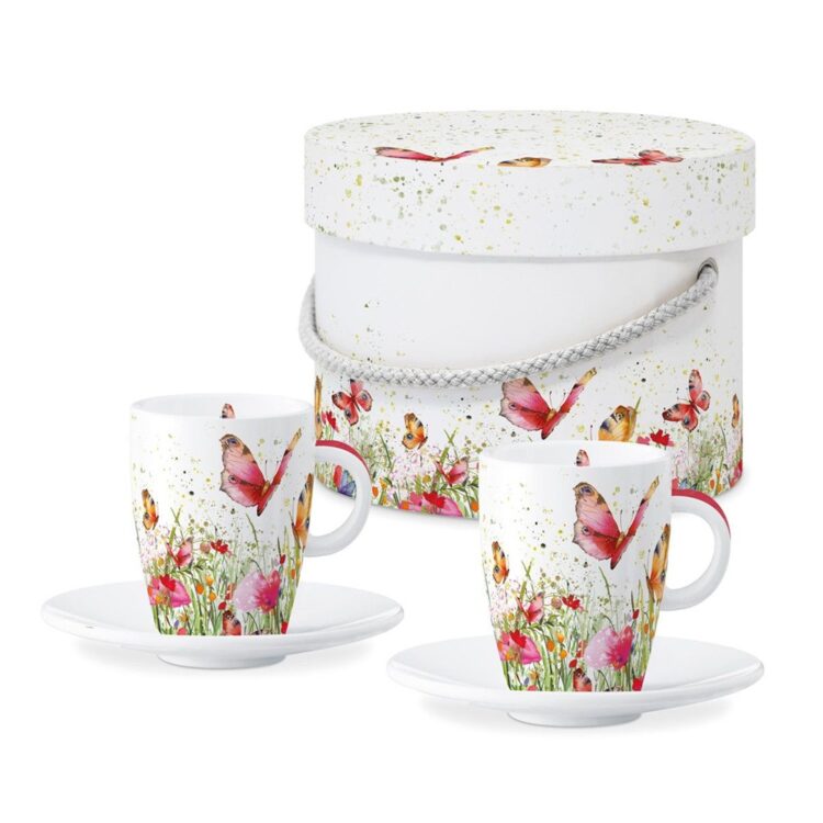 SET OF 2 MUGS, GIFT-BOXED "FLOWERFIELD"