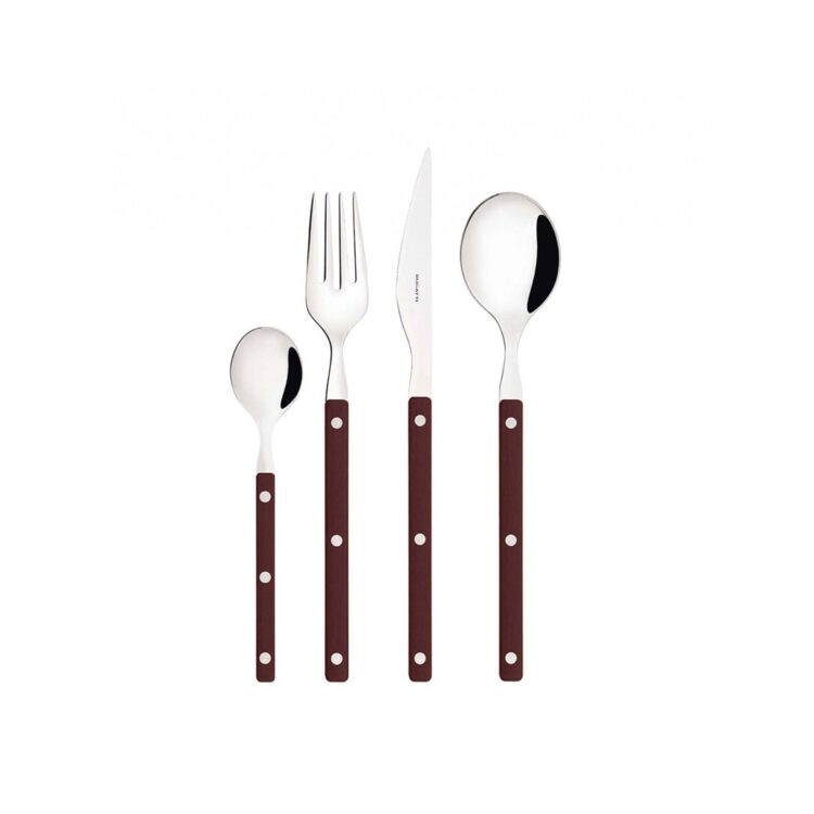 ALLEGRA,  BROWN  CUTLERY SET OF 24 PCS