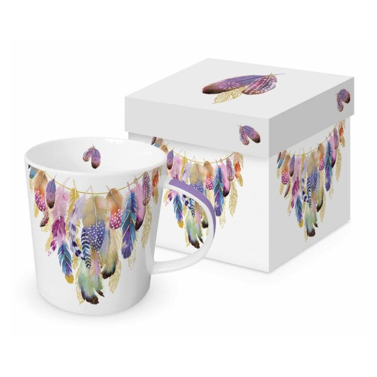 TREND MUG - GIFT BOXED "COLLIER DES PLUMES"