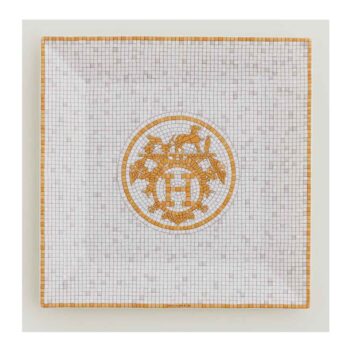 MOSAIQUE GOLD SQUARE PLATE NO.3, 15X15 CM