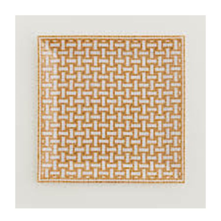 MOSAIQUE GOLD SQUARE PLATE NO.4, 19 X 19 CM