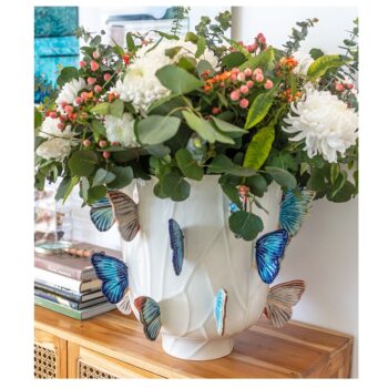 CLOUDY BUTTERFLIES, LARGE VASE