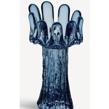 SUNFLOWER CIRCULAR VOTIVE, BLUE H:180 MM
