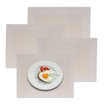 NICOLETTA, TABLE SET CREAM, SET OF 12 PIECES