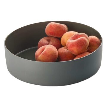 CLARA FRUIT BOWL SMALL, ALUMINIUM, POWDER-COATED, INSIDE ENAMELED