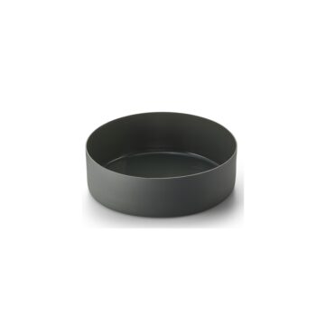 CLARA FRUIT BOWL LARGE, ALUMINIUM, POWDER-COATED, INSIDE ENAMELED