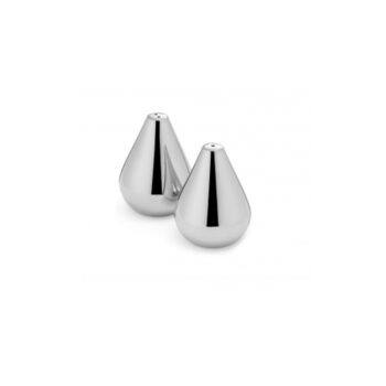 VERSO SALT & PEPPER SET OF 2 PCS H:7 CM, STAINLESS STEEL, MIRROR-POLISHED