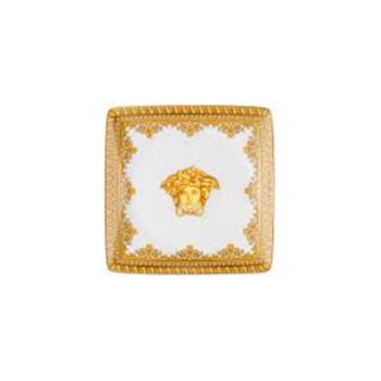 BAROQUE BIANCO, SQUARE FLAT BOWL 12 CM