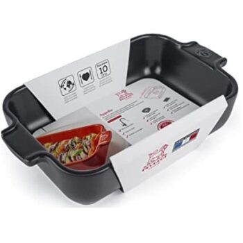 APPOLIA, RECTANGULAR BAKER SLATE BLACK 36 CM