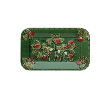 STRAWBERRIES, RECTANGULAR PLATTER L:34 CM