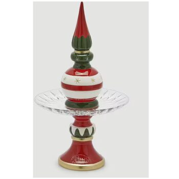 TOPIARY XMAS BOWL STAND, H:43 CM, D:24 CM