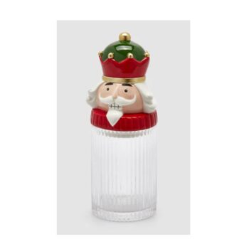 CONTAINER SOLDIER W. BASE CLEAR, H:30 CM, D:11 CM