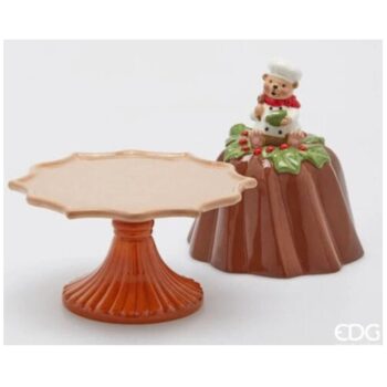 CAKE STAND WITH DOME, BUDINO, H::31 CM, D:22 CM