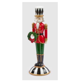 NUTCRACKER DECORATION RED/GREEN, H:40 CM D:10 CM