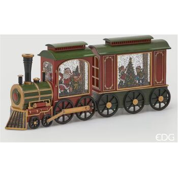 DECORATIVE TRAIN W. MUSIC+MOV.+LED, H:21 CM, L:48 CM