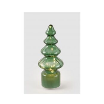 DECORATIVE XMAS TREE GREEN, W.MUSIC+MOV+LED.H:29 CM, D:12 CM