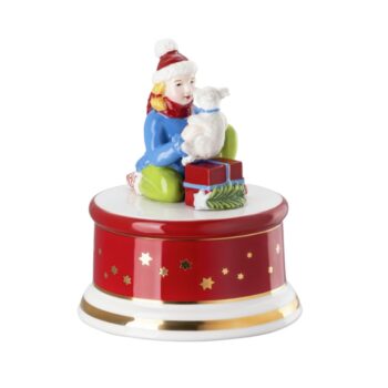 MUSICAL BOX SMALL, X-MAS DECORATIVE, SAMMEL COLLECTION 2025, "EVERY YEAR AGAIN"