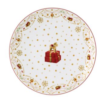 CHRISTMAS LOVE, BISCUIT PLATE, D:31 CM