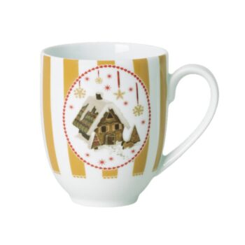 CHRISTMAS LOVE BEIGE, MUG WITH HANDLE