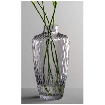 GIULIA VASE GREY, GIFT-BOXED, H:28 CM