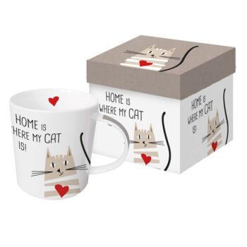 TREND MUG - GIFT BOXED, "HOME CAT"