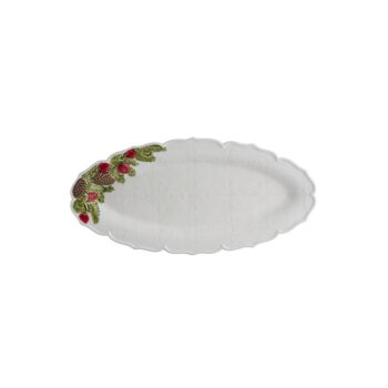 CHRISTMAS GALAND, NARROW PLATTER 40 CM