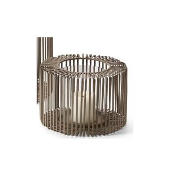 OSLO LANTERN  SMALL, STEEL, POWDER-COATED, GLASS