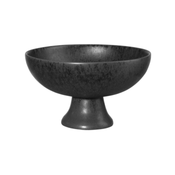 GRANDE, FOOTED FRUIT BOWL, BLACK IRON, D:33 CM, H:17 CM