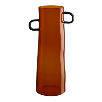 RAYU, VASE BROWN, H:28 CM, D:10 CM