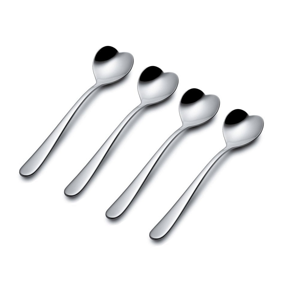 SET OF 4 TEA SPOONS, 18/10 S/S