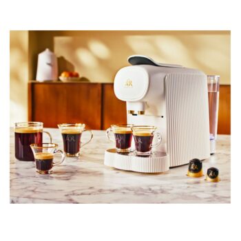 PLISSE, CAPS. COFFEE MACHINE WHITE W. UK PLUG