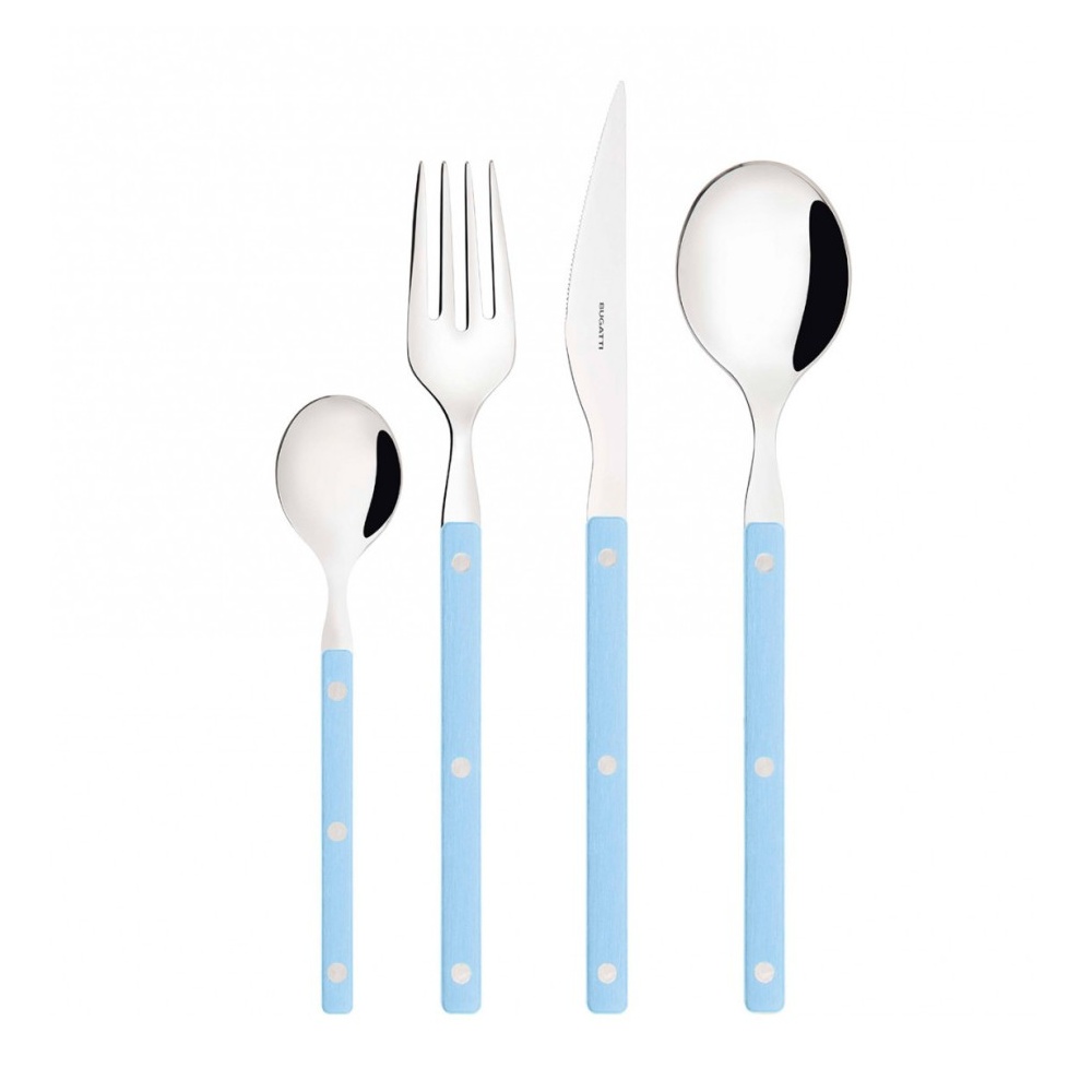 ALLEGRA, LIGHT BLUE CUTLERY SET OF 24 PCS