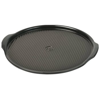 RIDGED PIZZA STONE LARGE, FUSAIN COLOUR