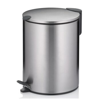 MATS, BEDROOM BIN STAINLESS STEEL MATT, 5 LT, 27X20.5 CM