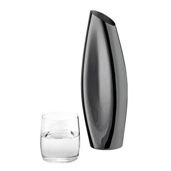 JULIE WATER PITCHER 1 LT, S/S, BLACK CHROME, MIRROR-POLISHED