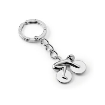 BICI KEYRING, NICKEL MIRROR POLISHED