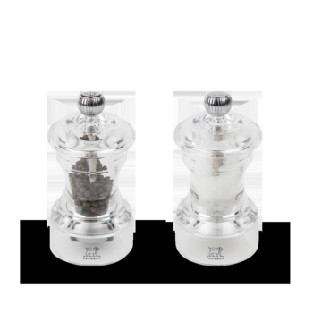 BISTRO, DUO SALT & PEPPER MILL SET, ACRYLIC, H:10 CM
