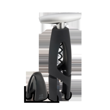 ALTAR CORKSCREW WITH FOIL-CUTTER, BLACK