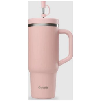 INSULATED TRAVEL CUP, S/S, PASTEL PINK, 900 ML