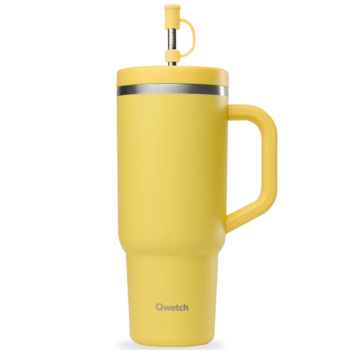 INSULATED TRAVEL CUP, S/S, PASTEL LEMON, 900 ML