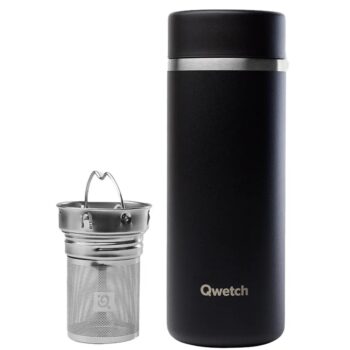 INSULATED ON-THE-GO TEA MUG, S/S,  BLACK MATT, 400 ML