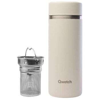 INSULATED ON-THE-GO TEA MUG, S/S, SAND MATT, 400 ML