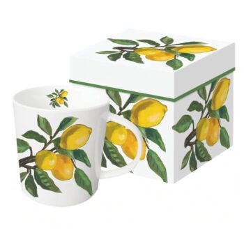 TREND MUG NATURE - GIFT BOX "LEMON MUSEE WHITE"