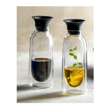 DUO, SET OF VINEGAR + OIL BOTTLES, GIFT-BOXED
