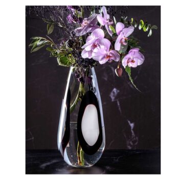OCCHI BIANCHI VASE, GIFT-BOXED, H:37 CM