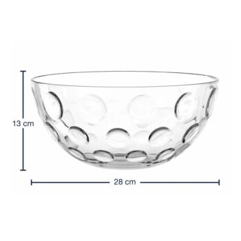 BOWL CUCINA OPTIC CLEAR D:28 CM, GIFT-BOXED