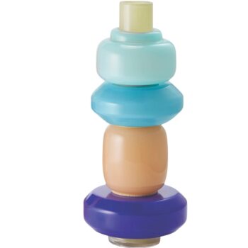 BIANETTI MODULAR VASE, 5-PCS SET (BLUE) GLASS, MOUTHBLOWN