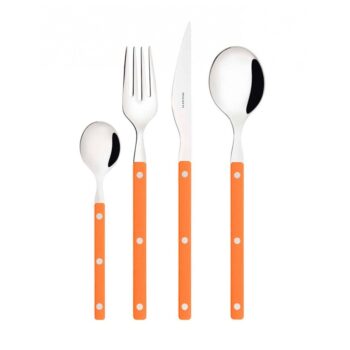 ALLEGRA ORANGE CUTLERY SET OF 24 PIECES
