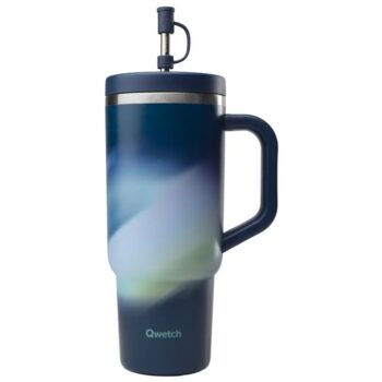 INSULATED TRAVEL CUP, AURA, S/S, NIGHT BLUE, 900 ML